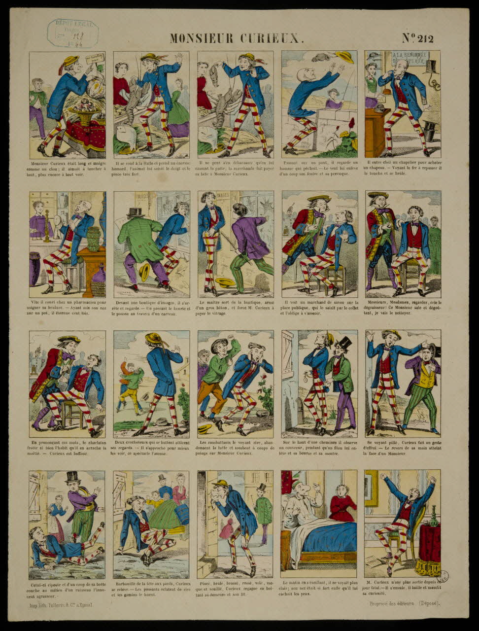 estampe MONSIEUR CURIEUX. 1953.86.3738 Photo