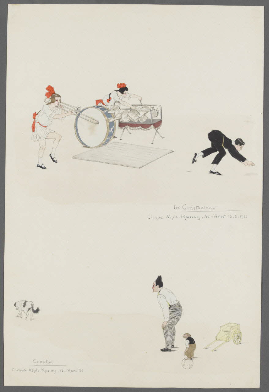 Marthe Vesque ; Juliette Vesque album Deux numéros de cirque : Les Crastonians, Craston 1921 1968.102.159 Photo RMN-Grand Palais (Mucem)