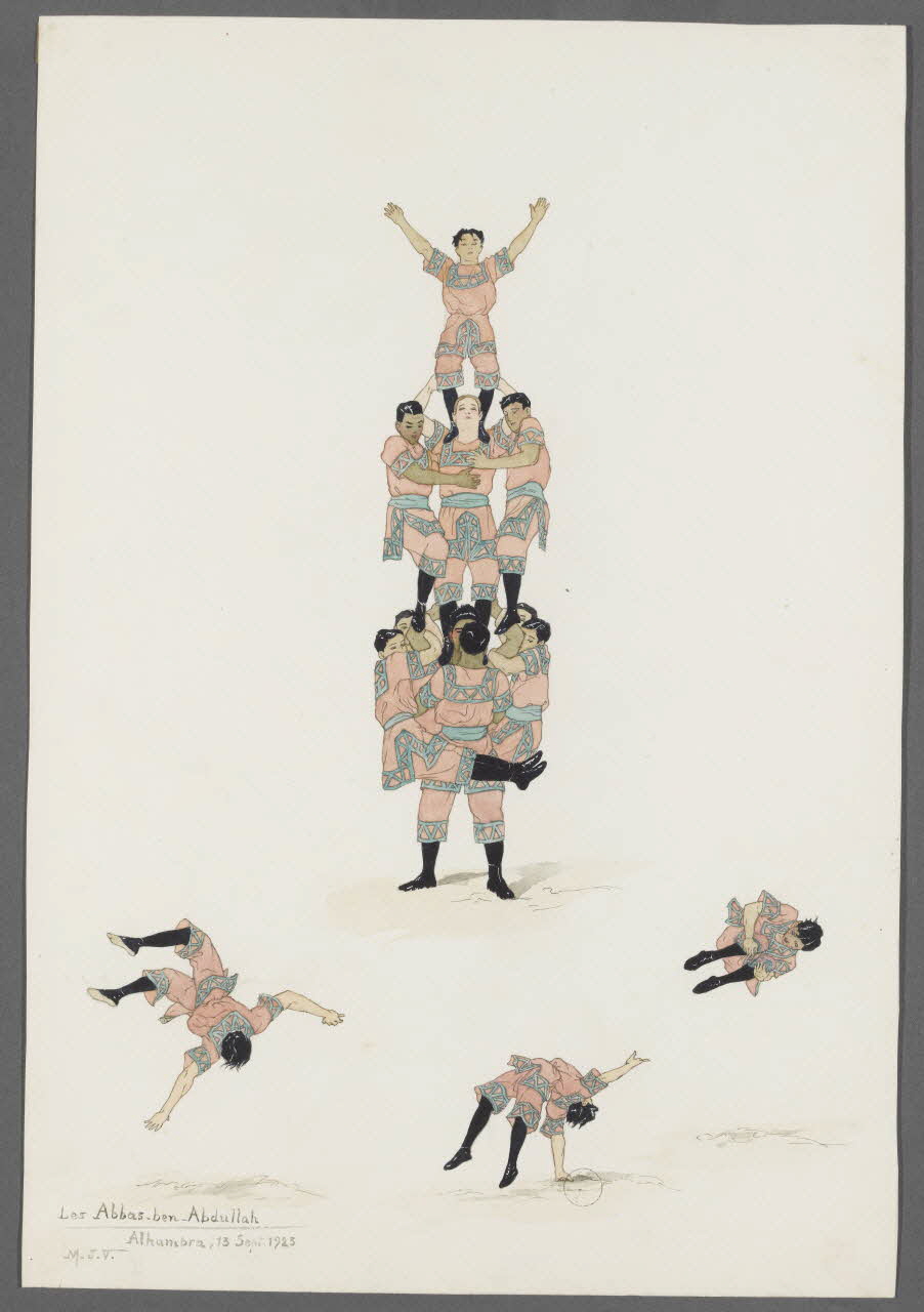 Marthe Vesque ; Juliette Vesque album Numéros de cirque : les Abbas-Ben-Abdullah 1923 1968.102.166 Photo RMN-Grand Palais (Mucem)