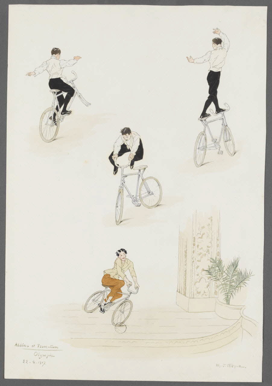 Marthe Vesque ; Juliette Vesque album Numéros de cirque : Abbins et Tsom-Tsom 1917 1968.102.172 Photo RMN-Grand Palais (Mucem)