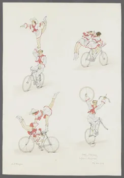 Marthe Vesque ; Juliette Vesque album Numéro de cirque : Les Sidneys 1938 1968.102.175 Photo RMN-Grand Palais (Mucem)
