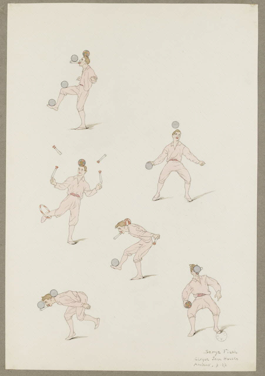 Marthe Vesque ; Juliette Vesque album Numéro de cirque : Serge Flash 1927 1968.102.179 Photo RMN-Grand Palais (Mucem)