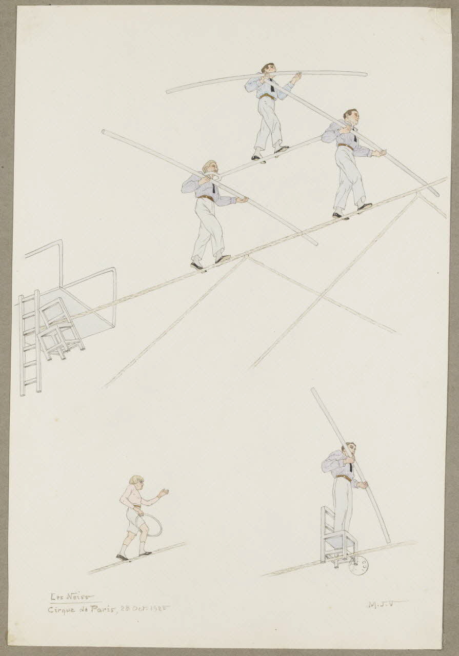 Marthe Vesque ; Juliette Vesque album Numéro de cirque : Les Neiss 1925 1968.102.186 Photo RMN-Grand Palais (Mucem)