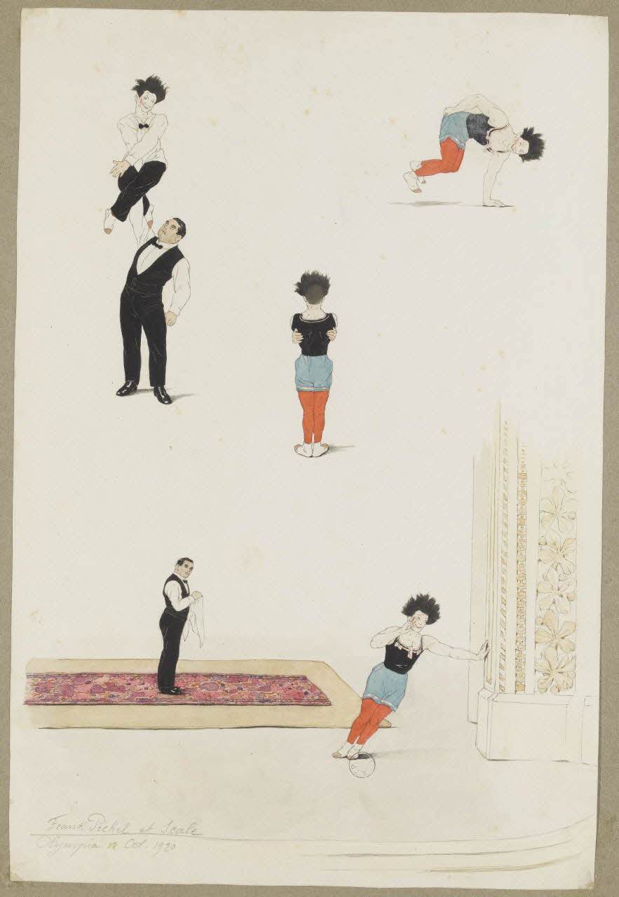 Marthe Vesque ; Juliette Vesque album Numéro de cirque : Franck Pichel et Scale 1920 1968.102.197 Photo RMN-Grand Palais (Mucem)
