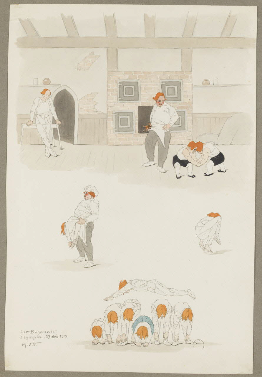 Marthe Vesque ; Juliette Vesque album Numéro de cirque : les Bogannis 1919 1968.102.200 Photo RMN-Grand Palais (Mucem)