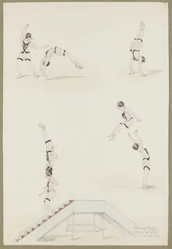 Marthe Vesque ; Juliette Vesque album Numéro de cirque : Henriquas Rubio 1924 1968.102.202 Photo RMN-Grand Palais (Mucem)