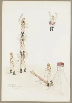 Marthe Vesque ; Juliette Vesque album Numéro de cirque : Les Magyars 1935 1968.102.205 Photo RMN-Grand Palais (Mucem)