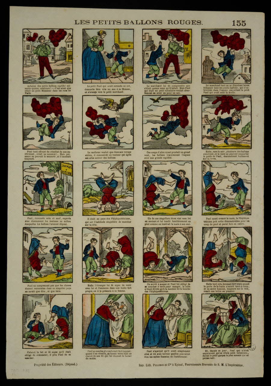 estampe LES PETITS BALLONS ROUGES. 1953.86.3797 Photo