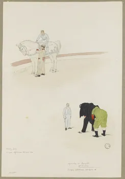 Marthe Vesque ; Juliette Vesque album Deux numéros de cirque : Harry Dio, Morovia et Jacquit, Mr Emilio 1904 1968.102.84 Photo RMN-Grand Palais (Mucem)