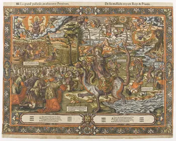 Saulce Guillaume imagerie ancienne La grand' paillarde, en chacunes Povinces,  De ses malfaicts enyure Roys & Princes. Paris 1550-1582 2004.38.15 Photo RMN-Grand Palais (Mucem)