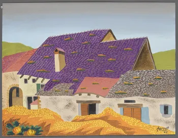René Perrot dessin Ferme à Pupillin (Jura) Franche-Comté, France 1943 1943.18.15 Photo RMN-Grand Palais (Mucem)/ Franck Raux