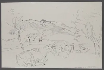 André Jordan dessin Scène de transhumance 1943 1943.19.29 Photo RMN-Grand Palais (Mucem)