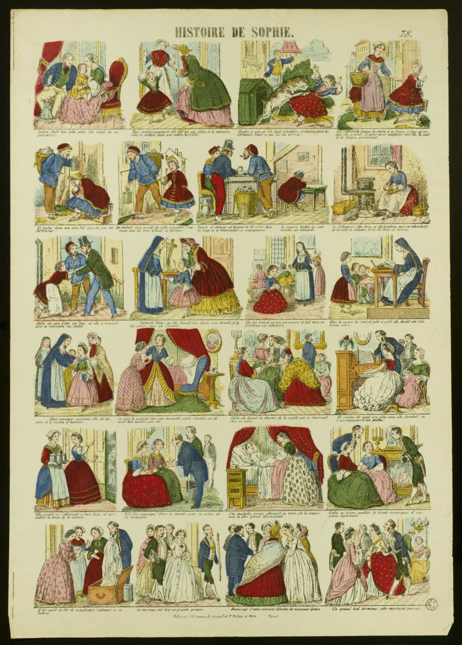 Gangel et Didion estampe HISTOIRE DE SOPHIE. Metz 1858-1868 1953.86.3852 Photo