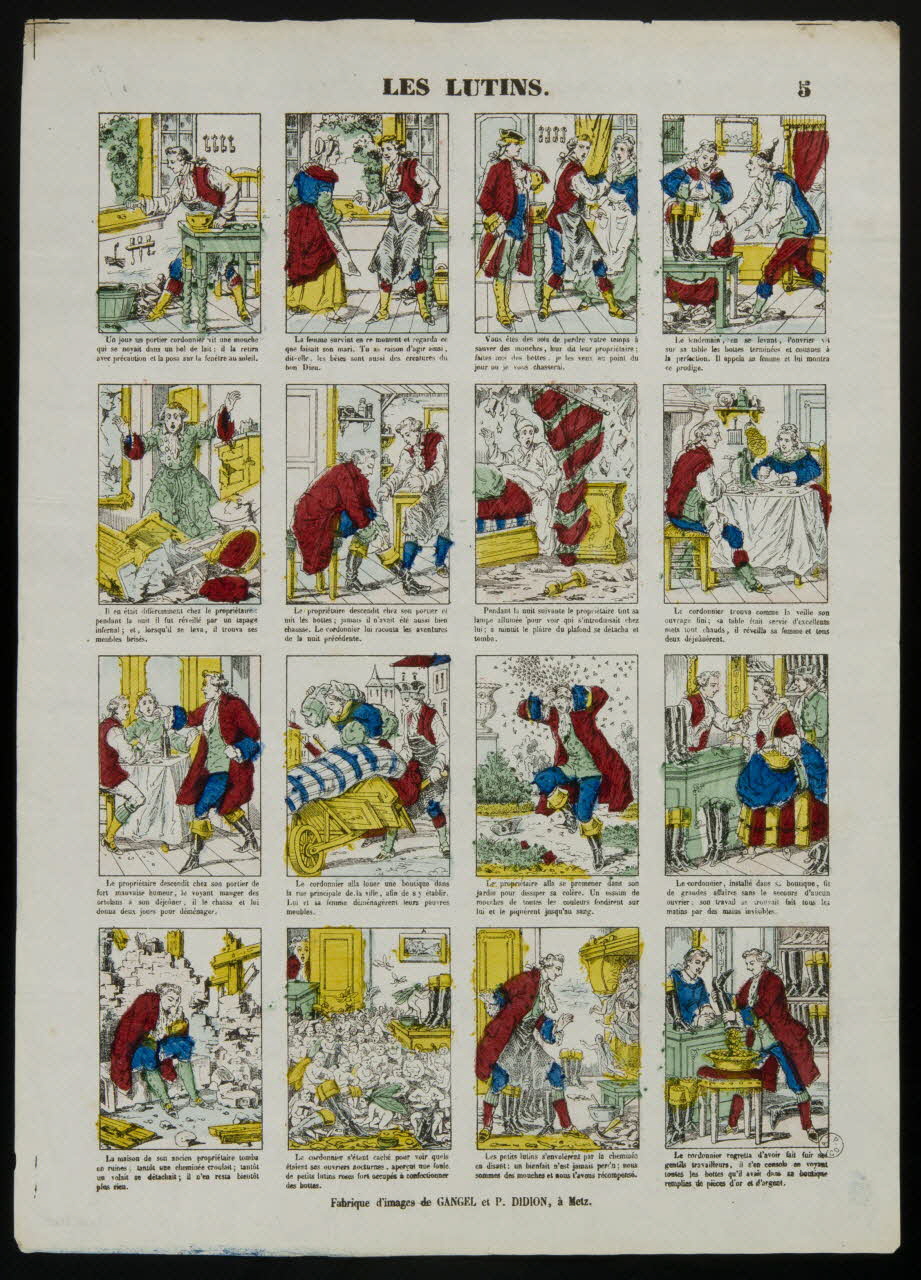 Gangel et Didion estampe LES LUTINS. Metz 1858-1868 1953.86.3865 Photo