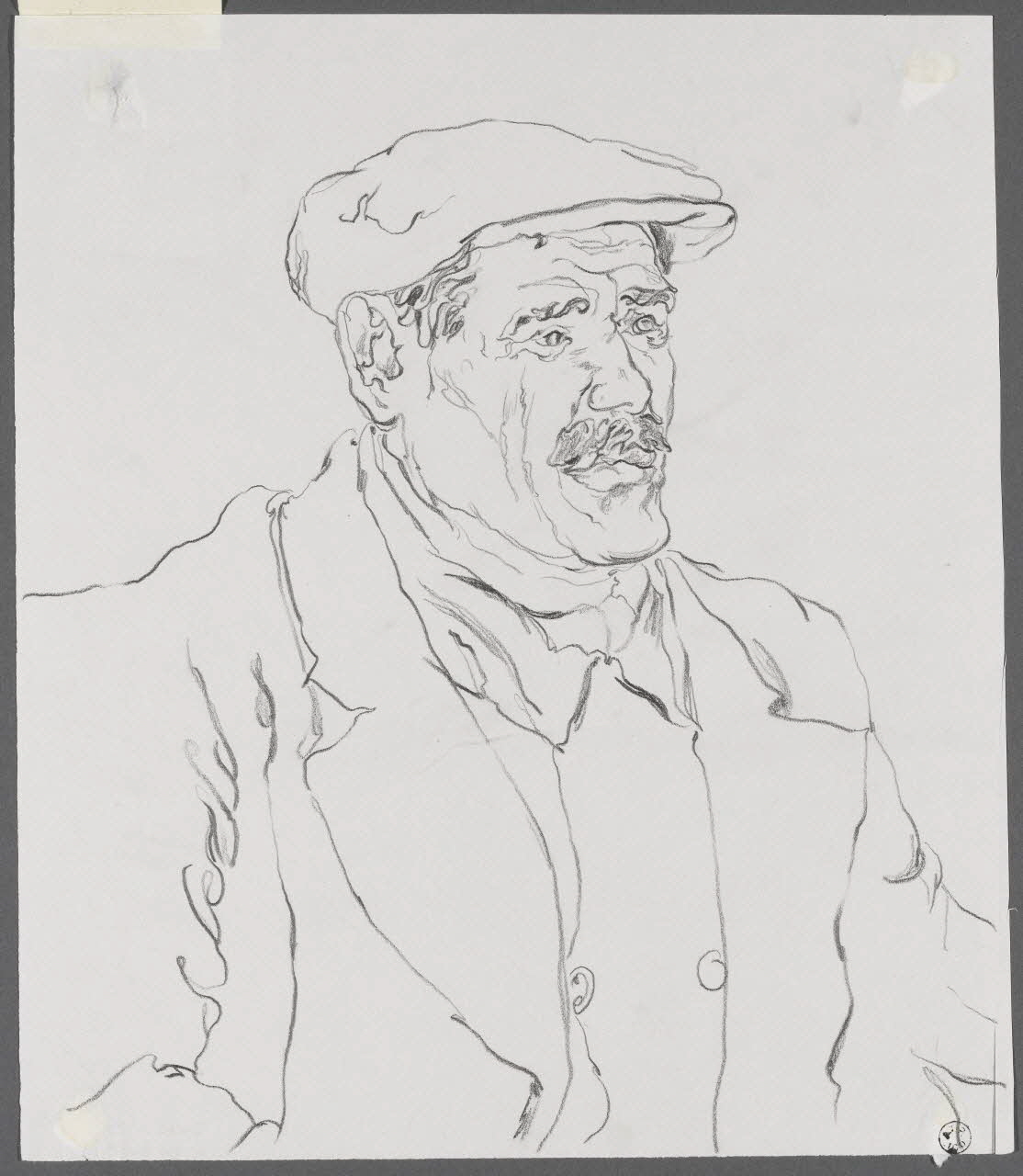 André Jordan dessin FORGERON  HODENT  S. ET OISE Hodent 1943 1943.3.56 Photo RMN-Grand Palais (Mucem)