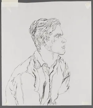 André Jordan dessin GARCON  DE FERME  LIANCOURT  ST PIERRE  OISE Liancourt 1943 1943.3.61  Photo RMN-Grand Palais (Mucem)