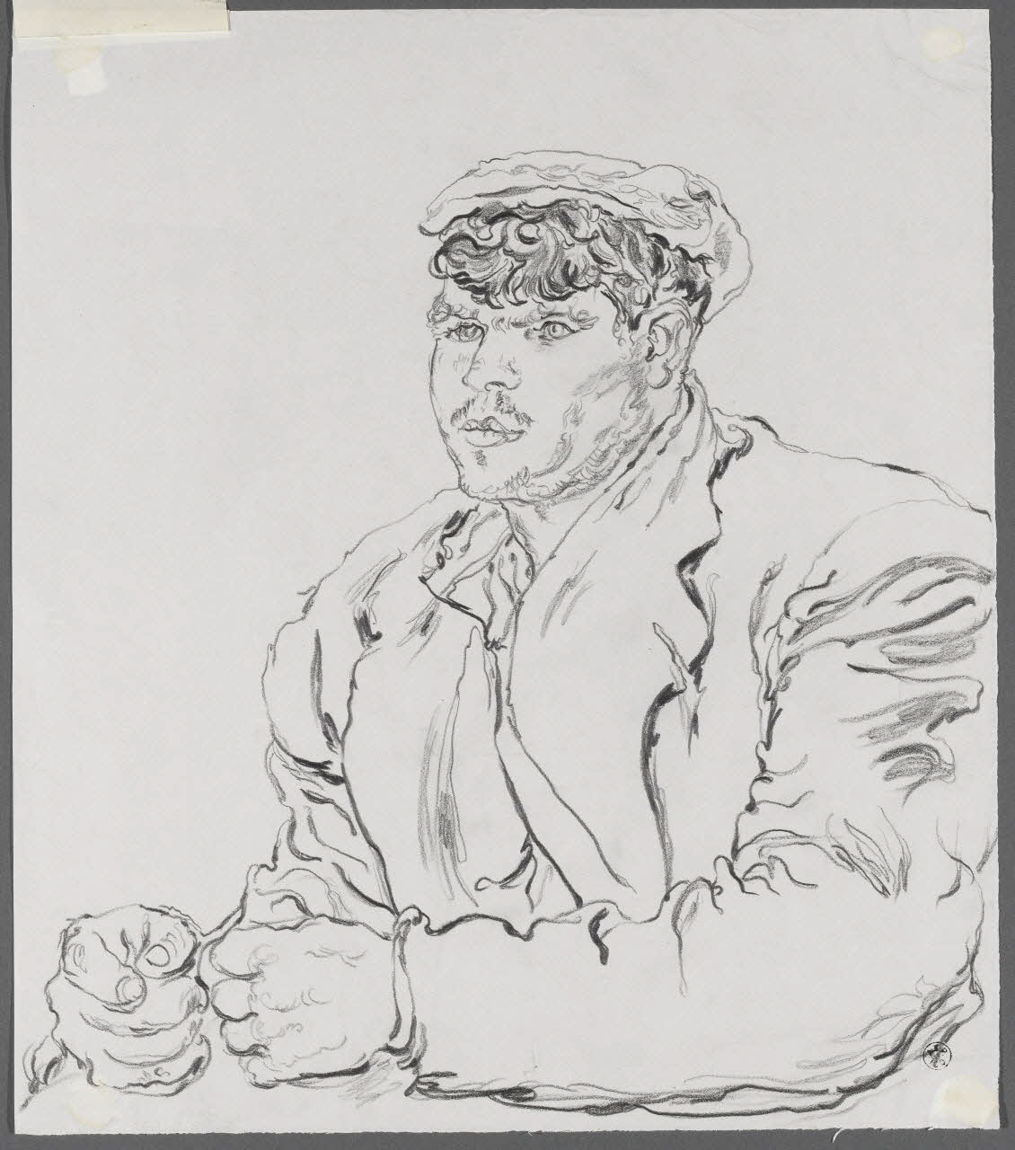 André Jordan dessin BOUBOULE  GARCON DE FERME  St CYR S DOURDAN  S. ET OISE Saint-Cyr-sous-Dourdan 1943 1943.3.63 Photo RMN-Grand Palais (Mucem)