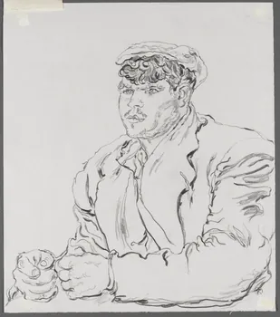 André Jordan dessin BOUBOULE  GARCON DE FERME  St CYR S DOURDAN  S. ET OISE Saint-Cyr-sous-Dourdan 1943 1943.3.63 Photo RMN-Grand Palais (Mucem)