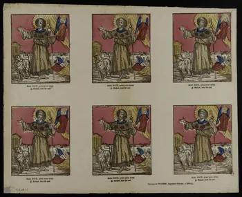 estampe Saint ROCH, priez pour nous. 1953.86.388 Photo (c) Mucem