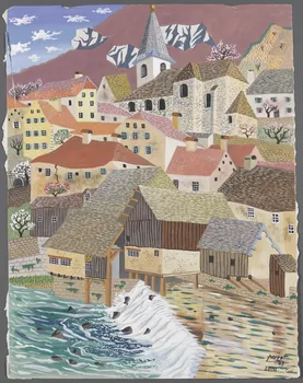 René Perrot dessin LODS. Franche-Comté, France 1943 1943.4.63 Photo RMN-Grand Palais (Mucem)