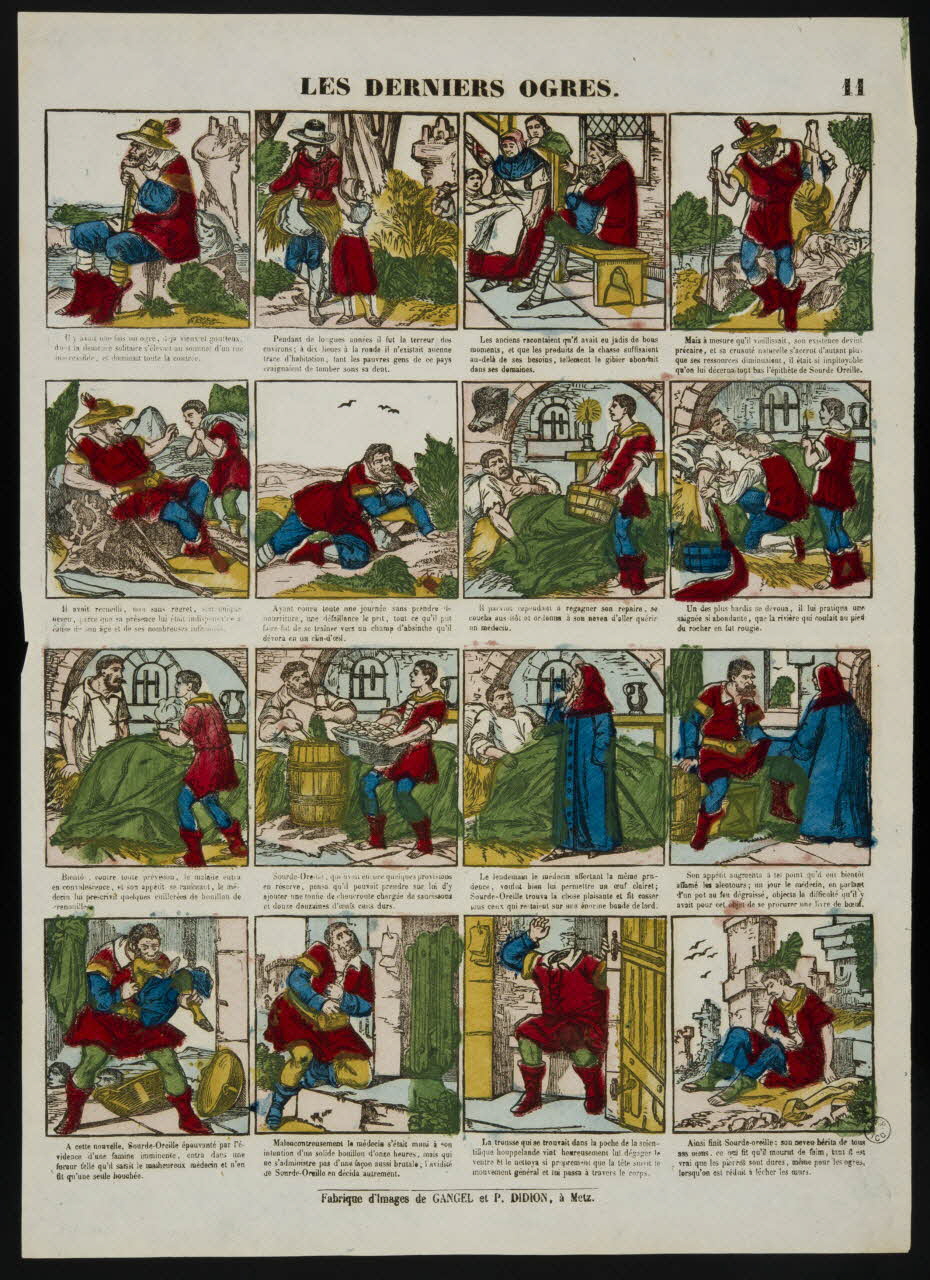 Gangel et Didion estampe LES DERNIERS OGRES. Metz 1858-1868 1953.86.3924 Photo