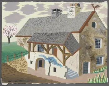 René Perrot dessin Lods Franche-Comté, France 1943 1943.4.86 Photo RMN-Grand Palais (Mucem)