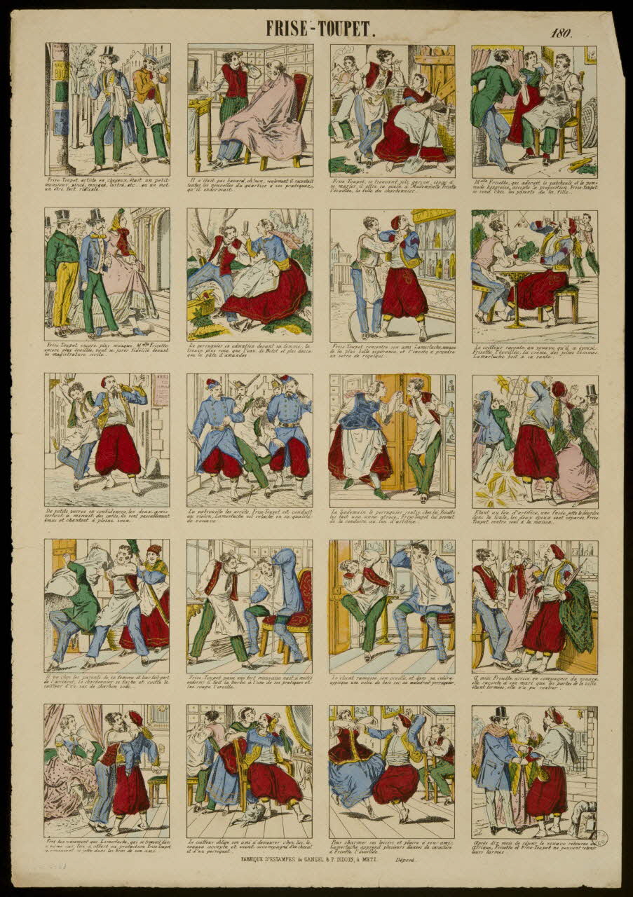 Gangel et Didion estampe FRISE-TOUPET. Metz 1858-1868 1953.86.3959 Photo