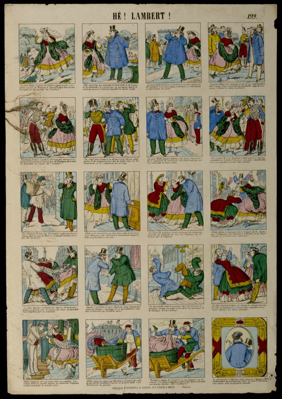 Gangel et Didion estampe HE ! LAMBERT ! Lorraine, France 1858-1868 1953.86.3965 Photo