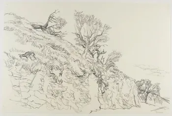 André Jordan dessin Banon (Alpes-de-Haute-Provence) 1943 1943.19.36 Photo RMN-Grand Palais (Mucem)