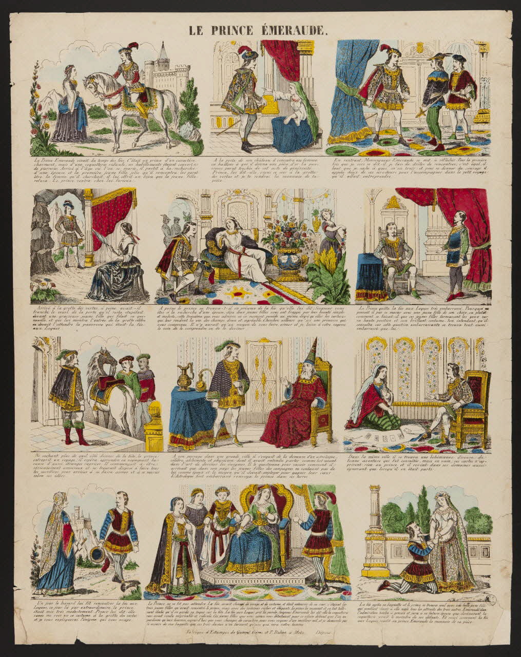 Gangel et Didion estampe LE PRINCE EMERAUDE. Metz 1858-1868 1953.86.3992 Photo