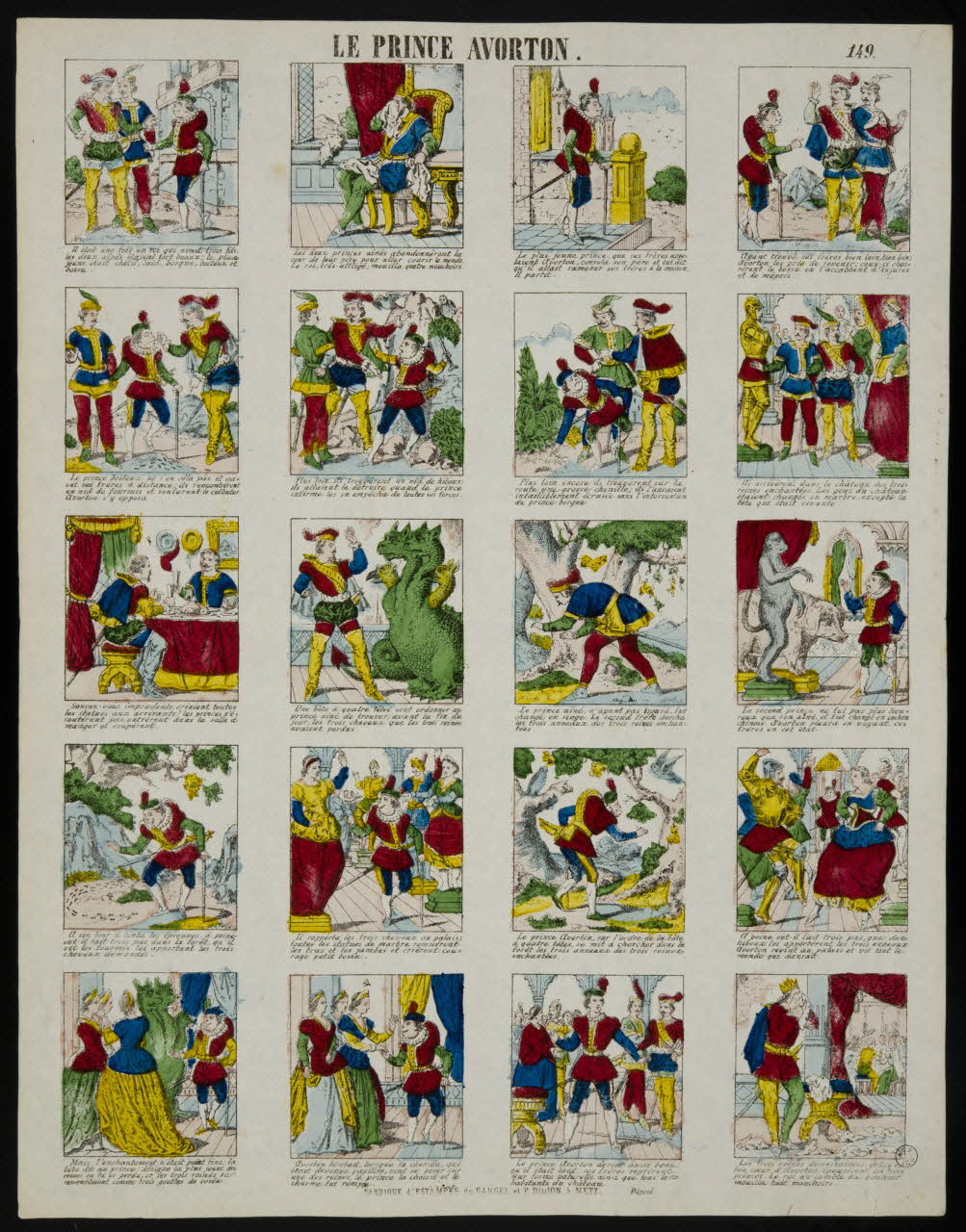 Gangel et Didion estampe LE PRINCE AVORTON. Metz 1858-1868 1953.86.3995 Photo