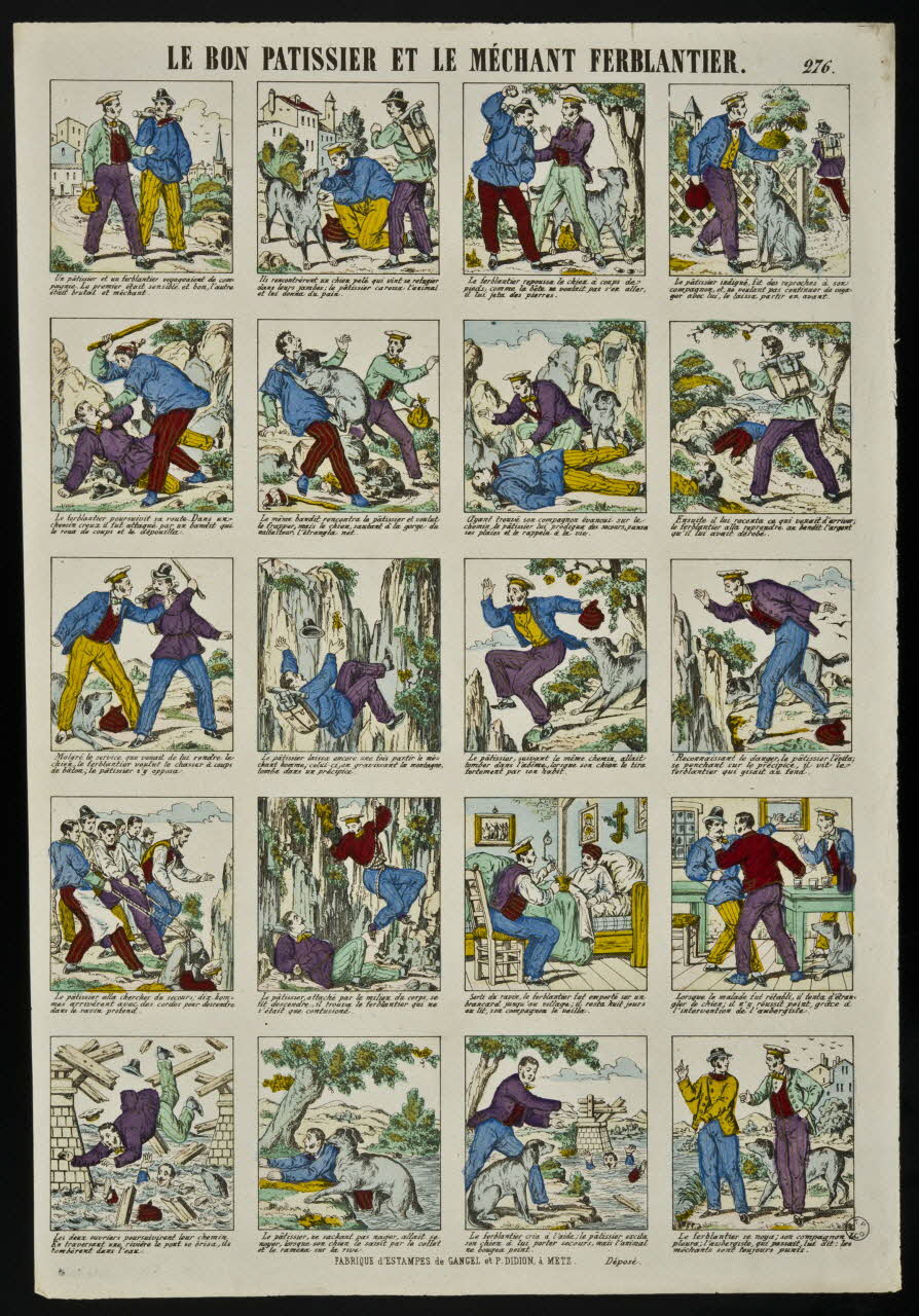 Gangel et Didion estampe LE BON PATISSIER ET LE MECHANT FERBLANTIER. Metz 1858-1868 1953.86.4004 Photo
