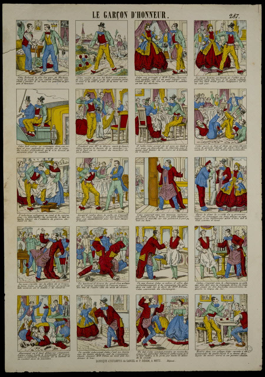 Gangel et Didion estampe LE GARCON D'HONNEUR. Lorraine, France 1858-1868 1953.86.4006 Photo