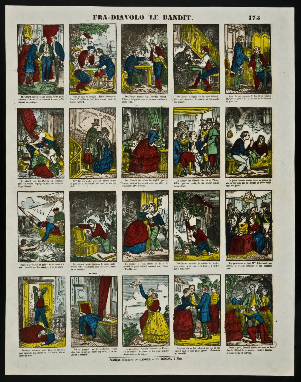 estampe FRA-DIAVOLO LE BANDIT. 1953.86.4011 Photo