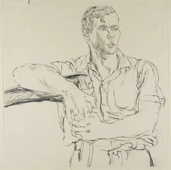 André Jordan dessin Gars de ferme Liancourt 1943 1943.3.60  Photo RMN-Grand Palais (Mucem)