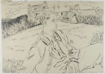 André Jordan dessin Garçon de ferme Oise 1943 1943.3.68 Photo RMN-Grand Palais (Mucem)