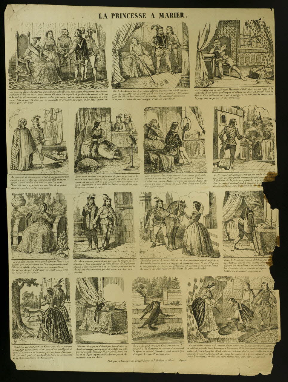 estampe LA PRINCESSE A MARIER. 1953.86.4017 Photo