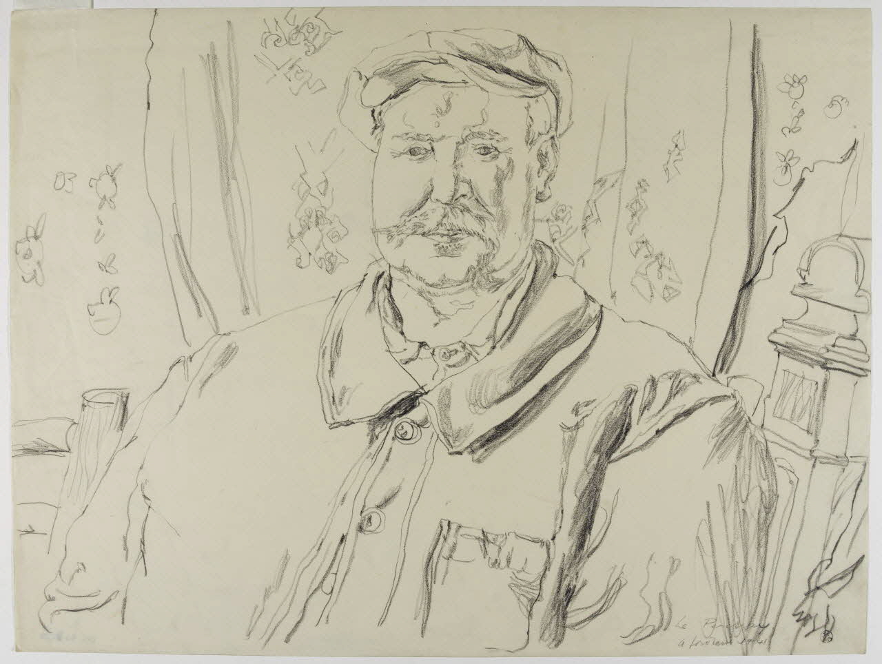 André Jordan dessin Fermier de la Villetertre Le Perchay 1943 1943.3.69 Photo RMN-Grand Palais (Mucem)