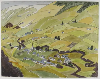 René Perrot dessin Le Claux (Cantal) Auvergne, France 1944 1944.10.21  Photo Photo RMN-Franck RAUX