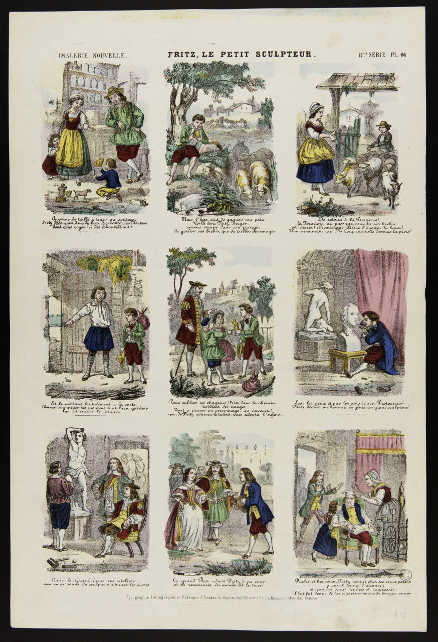 estampe FRITZ, LE PETIT SCULPTEUR. 1953.86.4028 Photo
