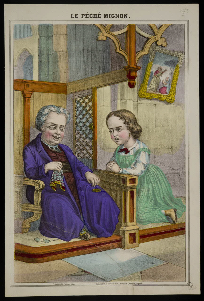 estampe LE PECHE MIGNON. 1953.86.4057 Photo