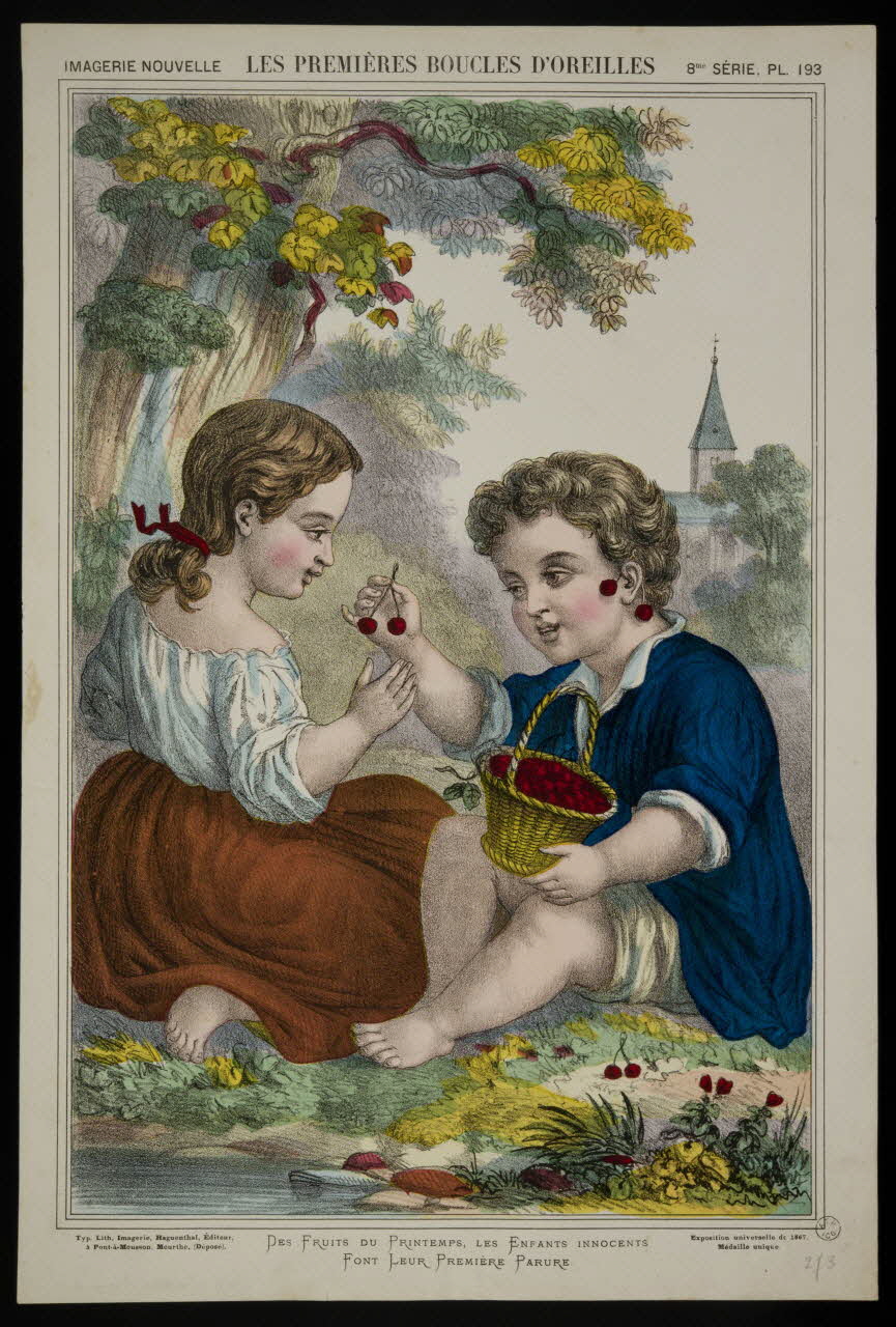 estampe LES PREMIERES BOUCLES D'OREILLES 1953.86.4065 Photo