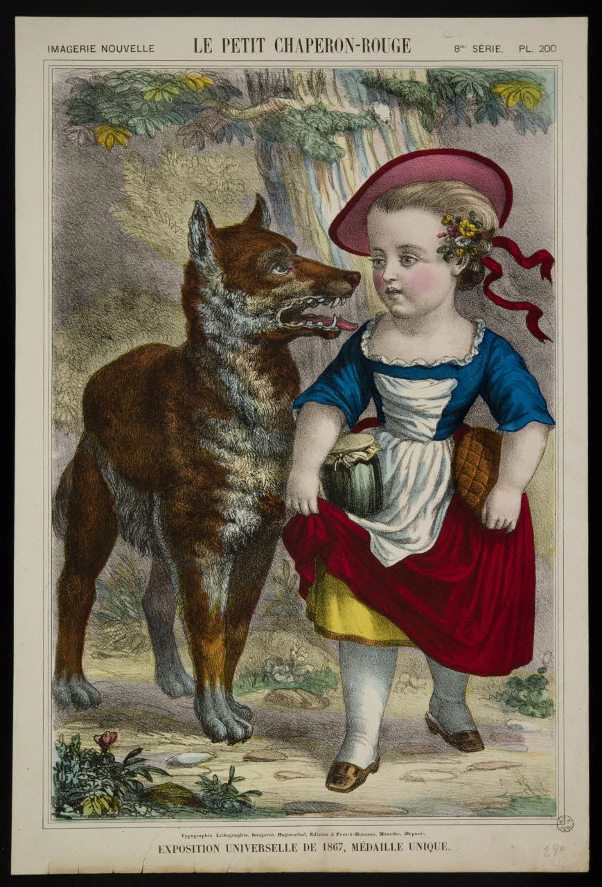 Elie Haguenthal estampe LE PETIT CHAPERON-ROUGE Lorraine, France 1867 1953.86.4072 Photo