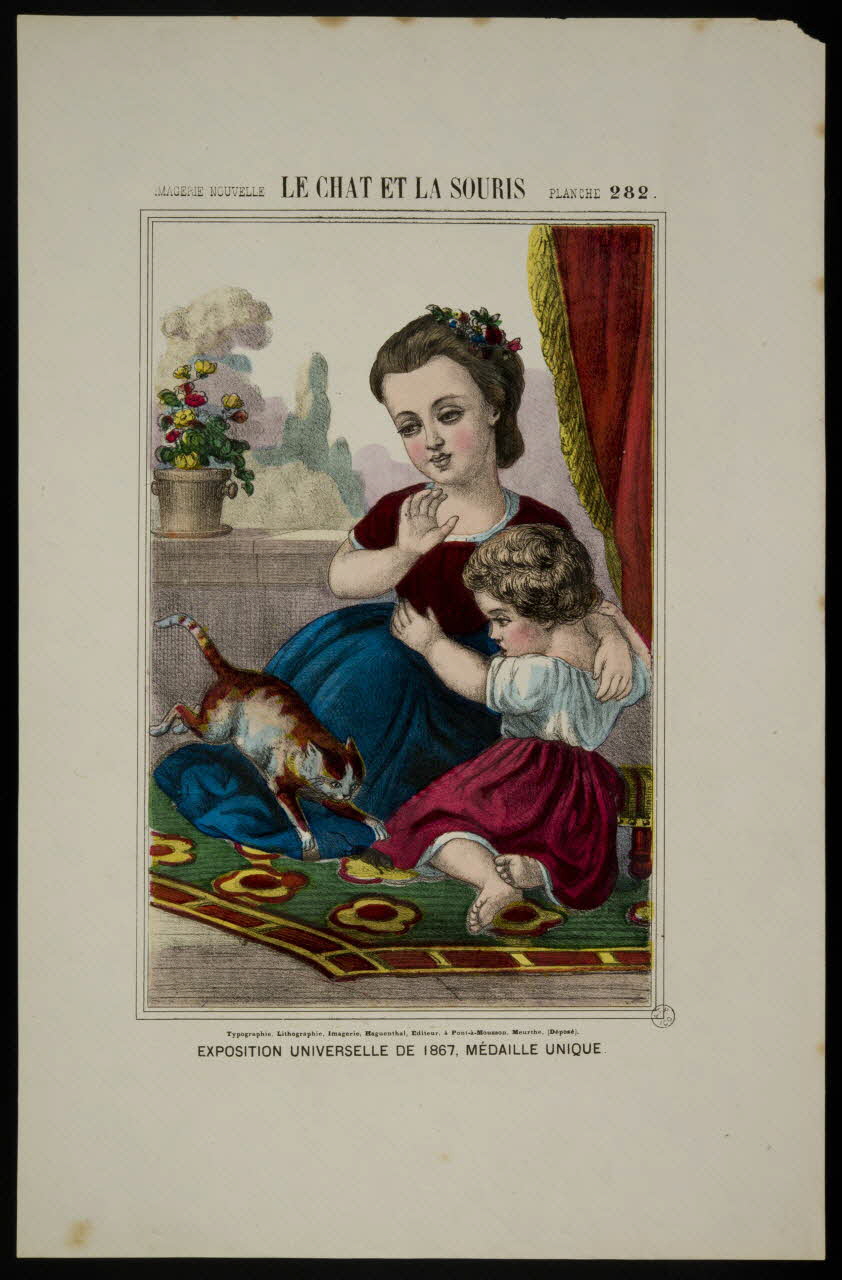 estampe LE CHAT ET LA SOURIS 1953.86.4074 Photo