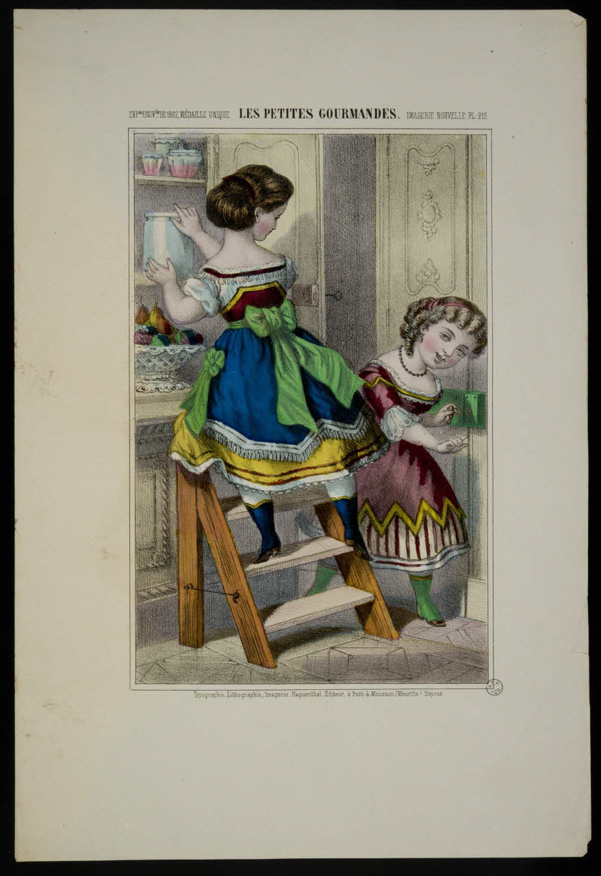 estampe LES PETITES GOURMANDES. 1953.86.4079 Photo