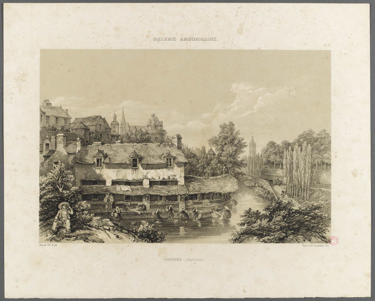 Benoît Félix ; Henri Désiré Charpentier partie d'un ensemble d'estampes VANNES. (Morbihan) Nantes 1844-1846 1938.11.37 Photo RMN-Grand Palais (Mucem)
