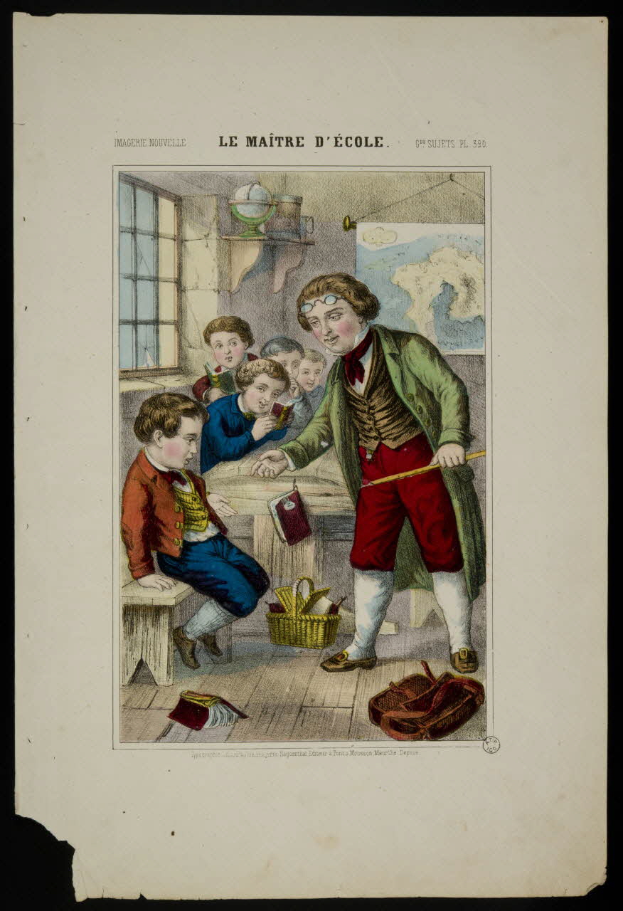 estampe LE MAÎTRE D'ECOLE. 1953.86.4082 Photo