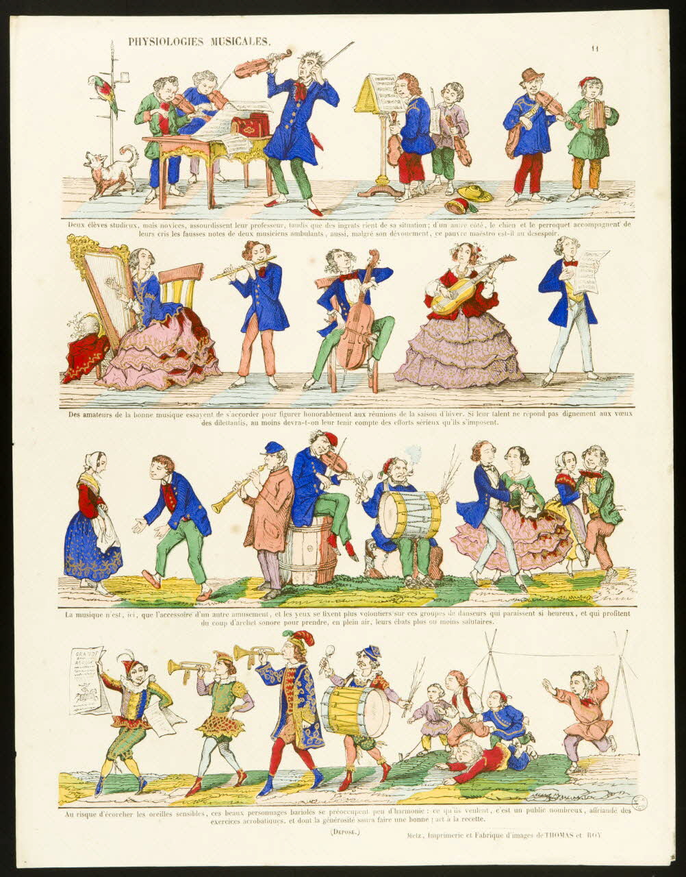 estampe PHYSIOLOGIES MUSICALES. 1953.86.4103 Photo