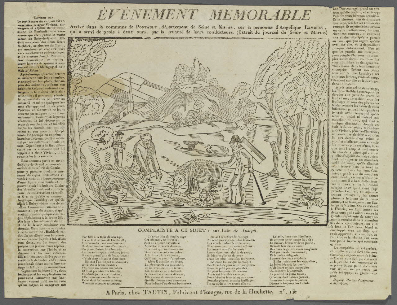 imagerie ancienne EVENEMENT MEMORABLE 1948.18.21 Photo RMN-Grand Palais (Mucem)