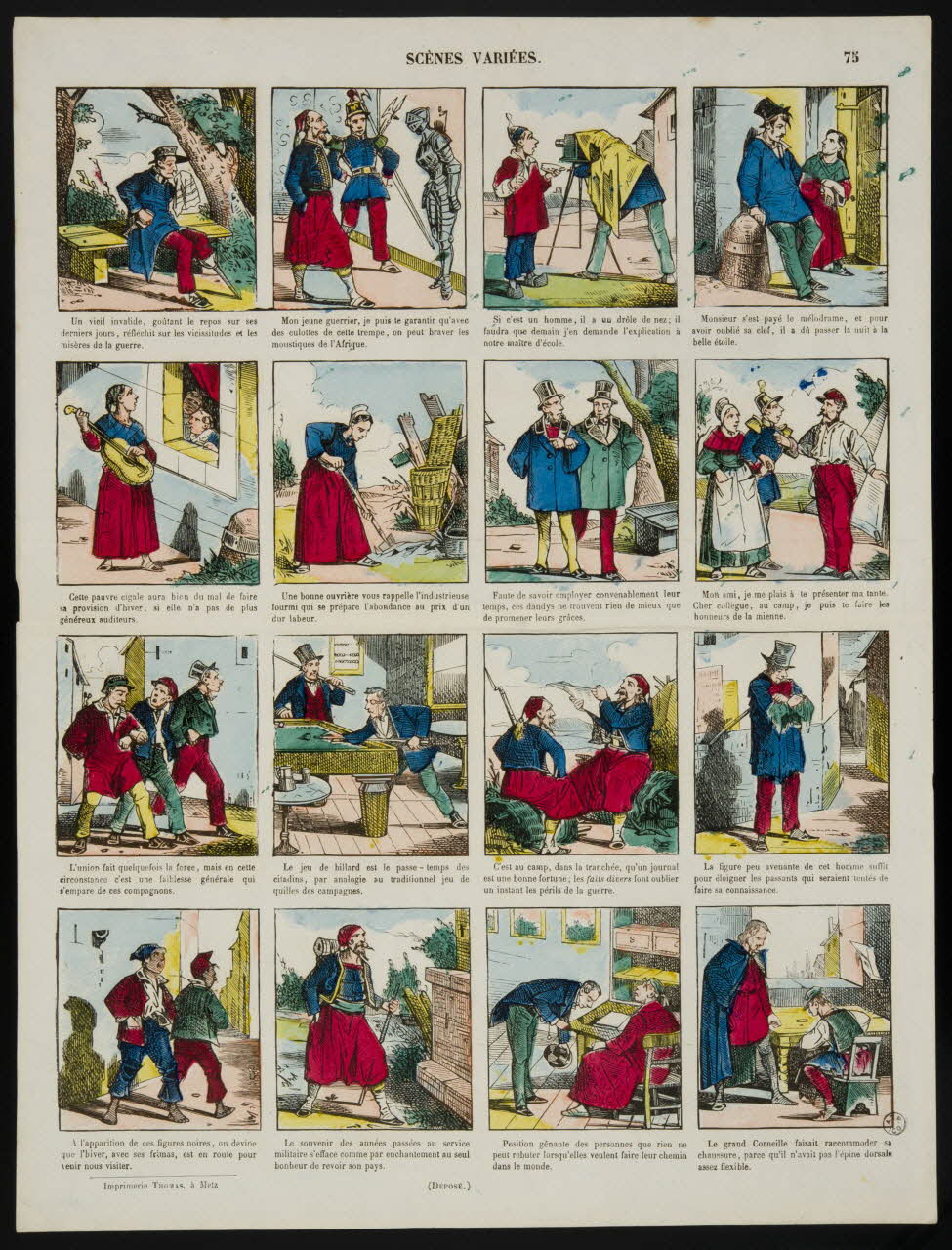 estampe SCENES VARIEES. 1953.86.4130 Photo